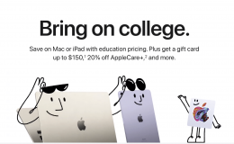 2023 Apple 学生返校优惠 最高可获得$150 Apple 礼品卡
